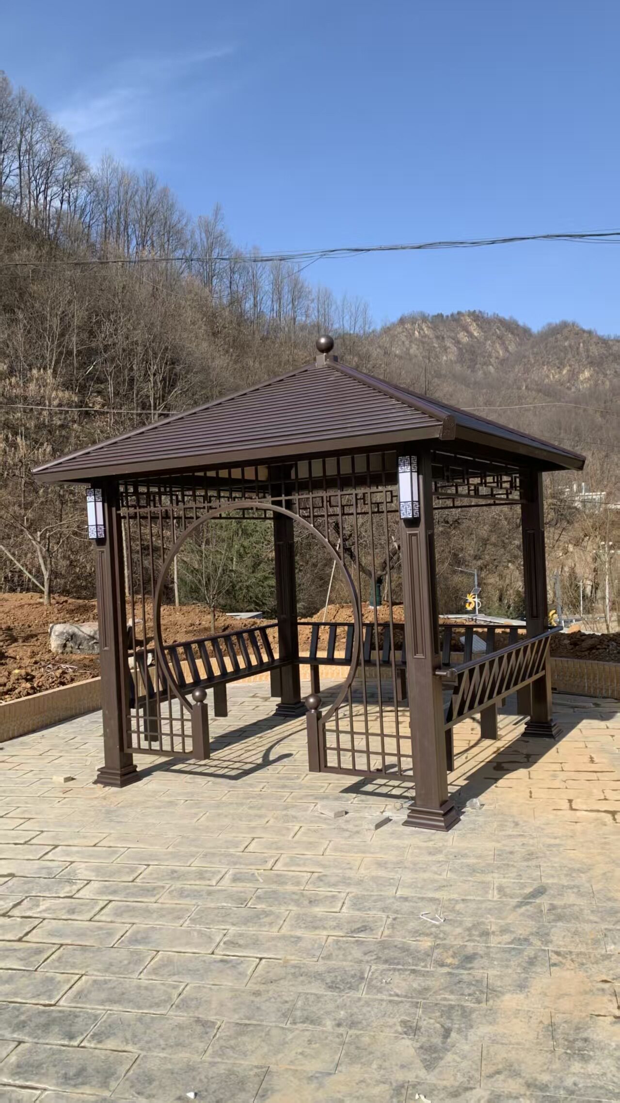 ​ 山野雅居新中式铝合金凉亭，海南冠平打